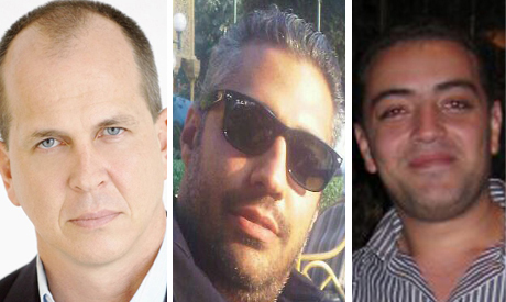 Al Jazeera international detained journalists From : L-R – Peter Greste, Mohamed Fadel Fahmy, and Baher Mohamed
